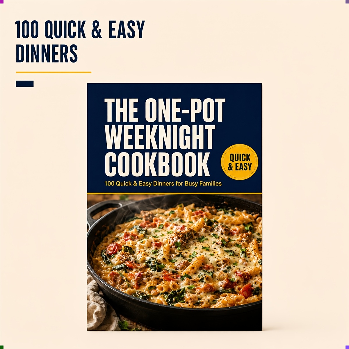 TEMU Le livre de recettes pour la semaine : 100 dîners rapides et faciles pour les familles occupées, repas sans effort avec un nettoyage minimal