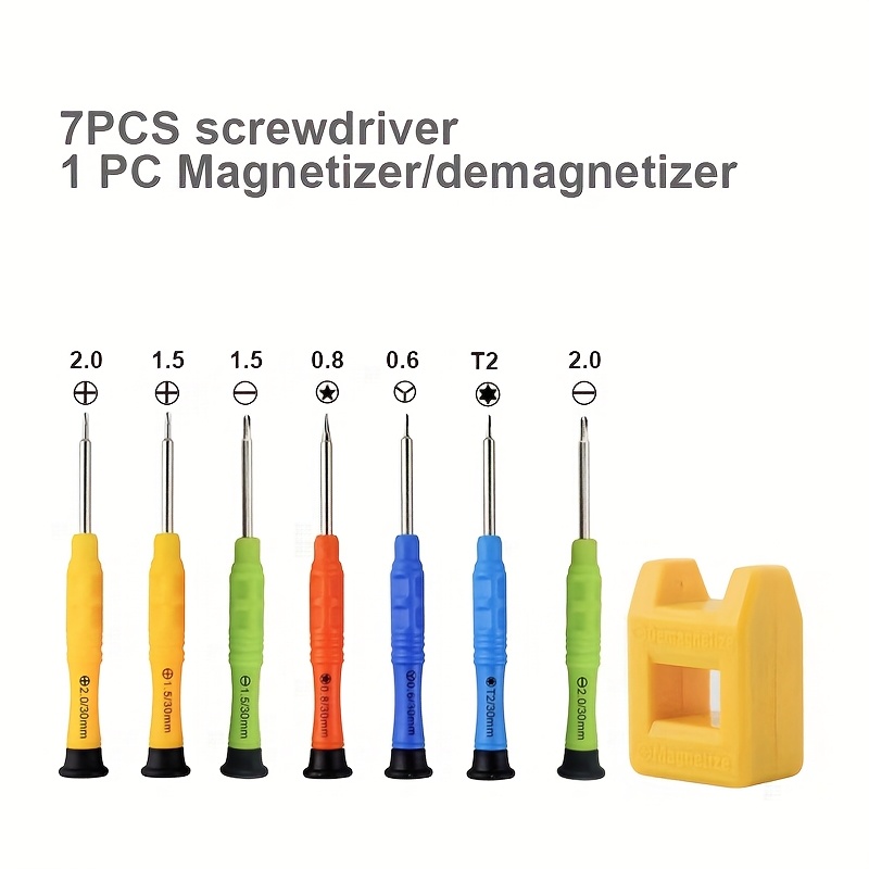 E-shop Universal Apple Handy Demontage- und Reparaturset, inklusive 7 Mini-Schraubendrehern und einer Magnetisierer zur Reparatur präziser Instrumente