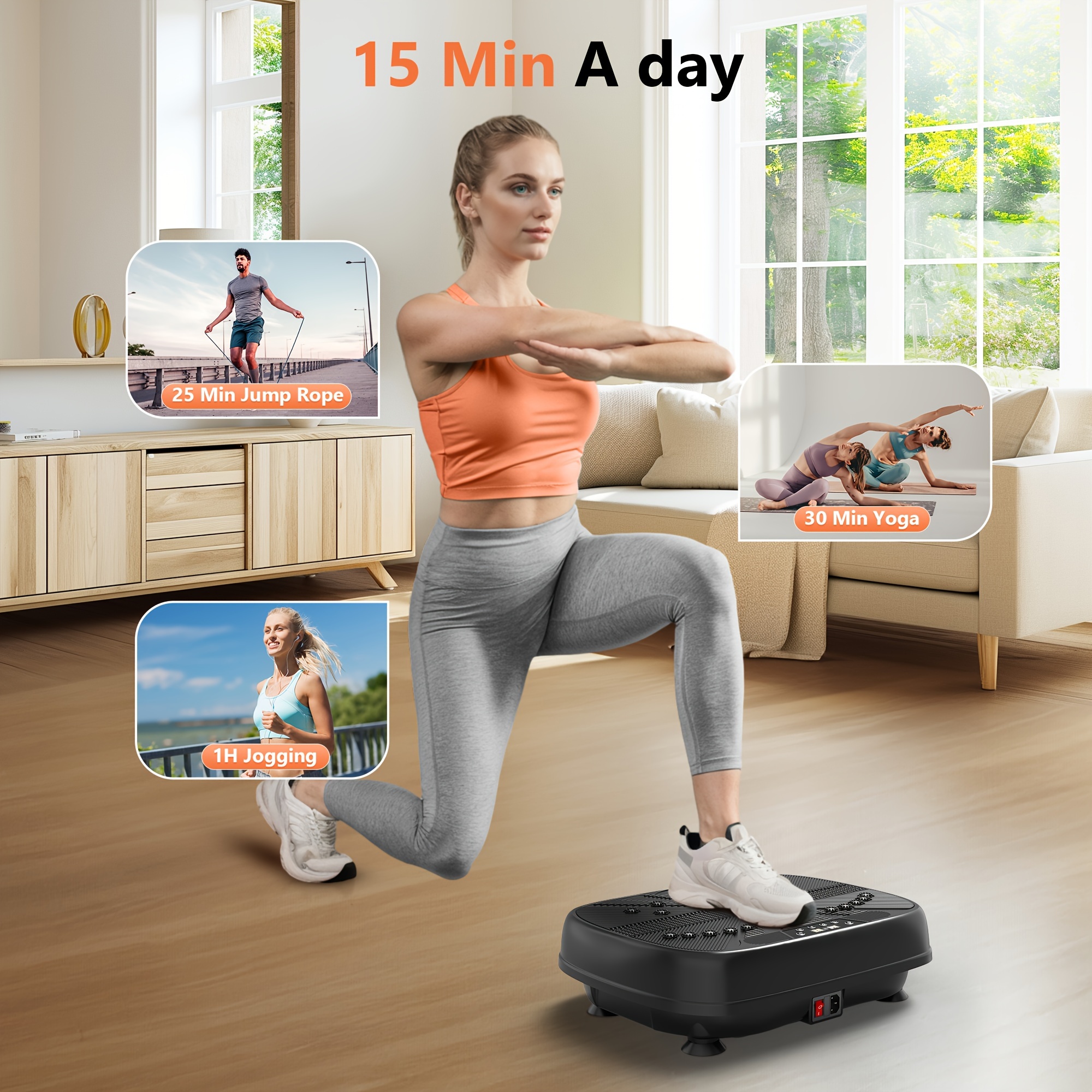 

Flybird Home Gym Vibration Plate Machine - Effective Fitness Platform For Lymphatic Drainage, Body Sculpting, Toning, And Core Stability