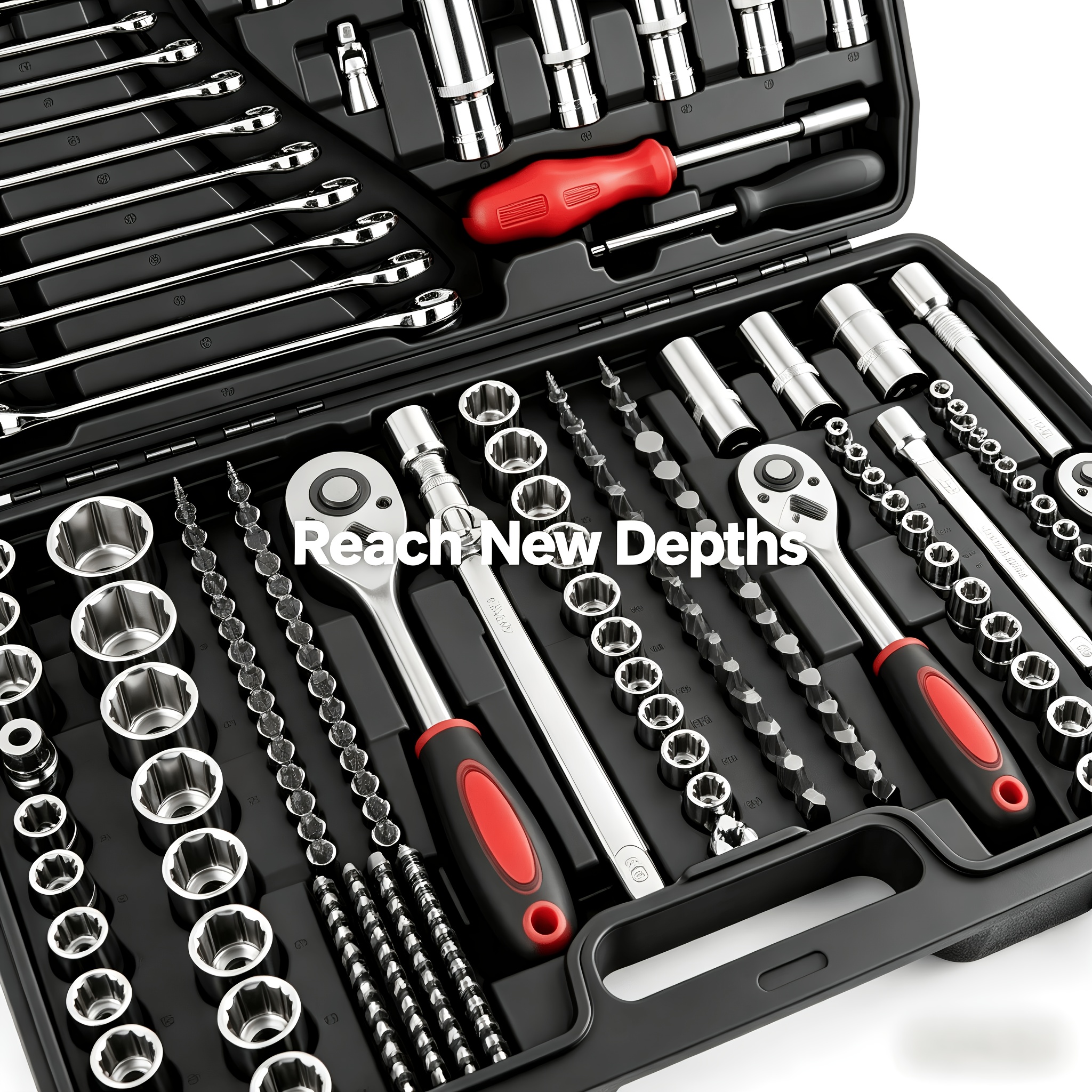 51+2pcs Heavy-Duty Professional Socket Wrench & Tool Set