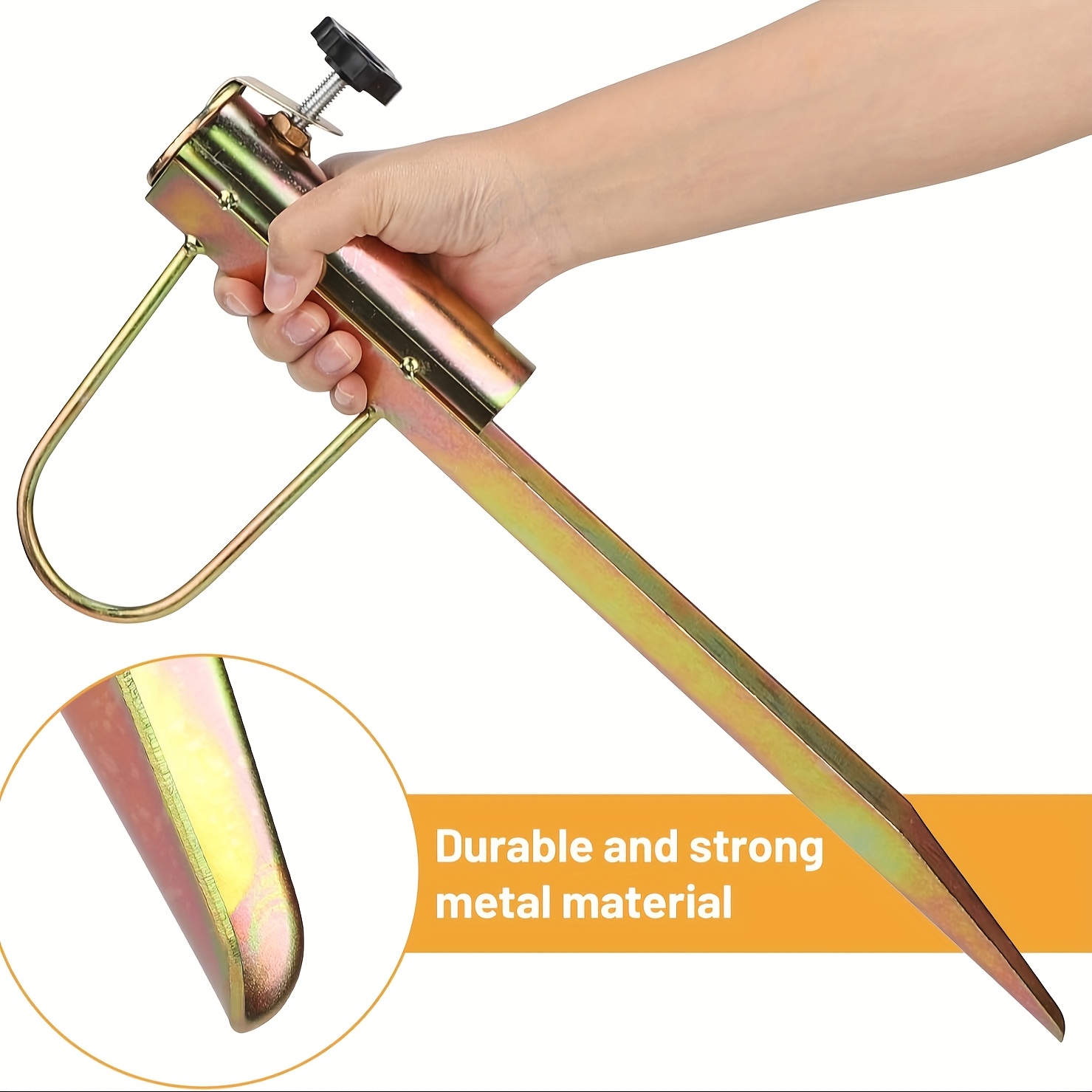 Lawn Thatch Umbrella, Garden Umbrella Stand, Made Of Stainless Steel With Powder-coated Surface, Suitable For Stalks Up To 32 Millimeters In Diameter, Height 43 Centimeters, Bronze Color