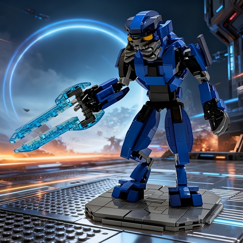 mech building blocks sold on Temu Australia