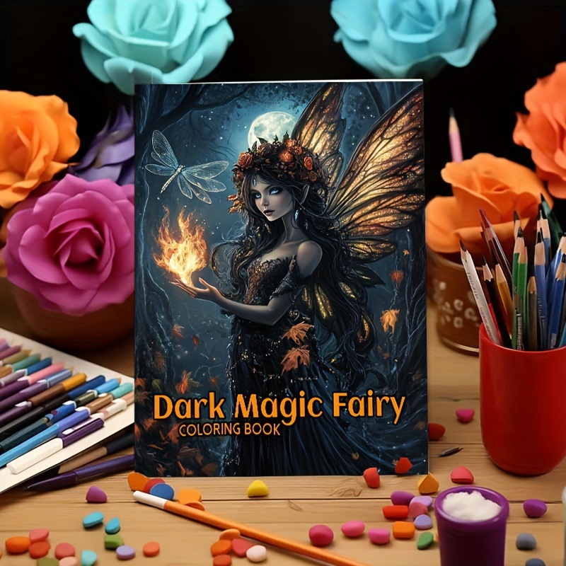 

Fairy Coloring Book - 22 Pages, Art Activity, Perfect Gift For Birthdays & Holidays