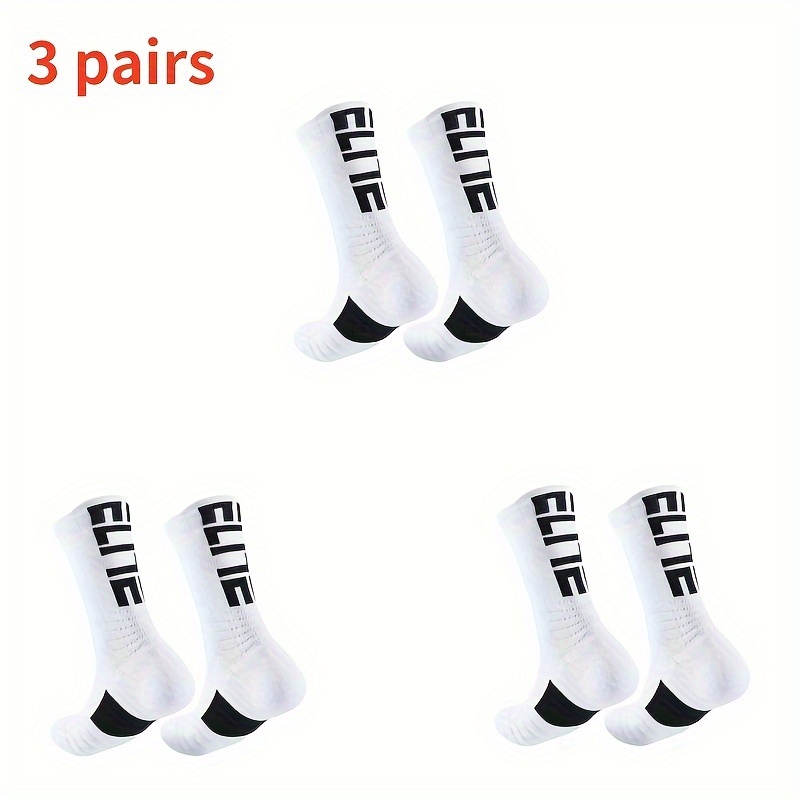 E-shop 6 Paar (3 Paare) Herren- und Damen-Socken im Stil für Outdoor-Radfahren, Bergsteigen, Sport, Freizeit, Handtuchboden, verdickte, rutschfeste,