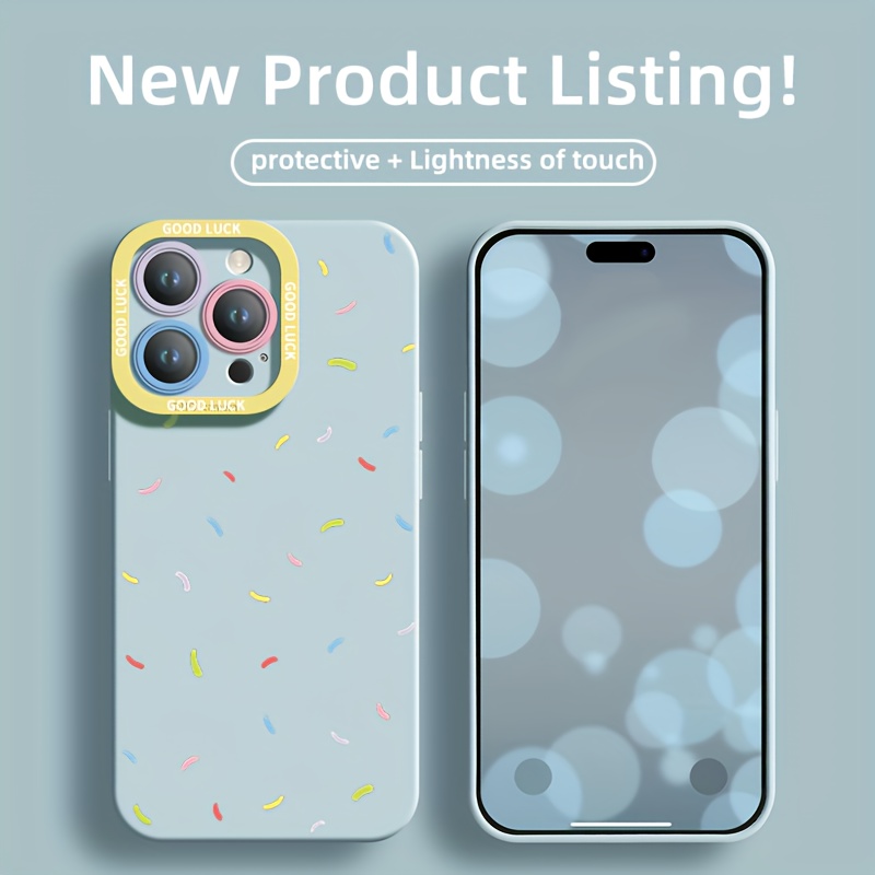 TEMU para Teléfono - para Teléfono de Pareja con Cinta Pequeña, Adecuada para iPhone 16Pro Max 15Pro/14Pro/13Pro/12Pro/12, Estilo Premium Ins Niche