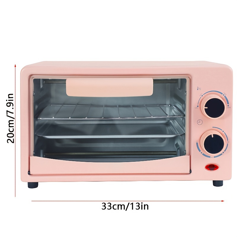 

12.8qtpink Oven Air Fryer, 12l Countertop Oven, Make A Different Meal , , Pizza Warm