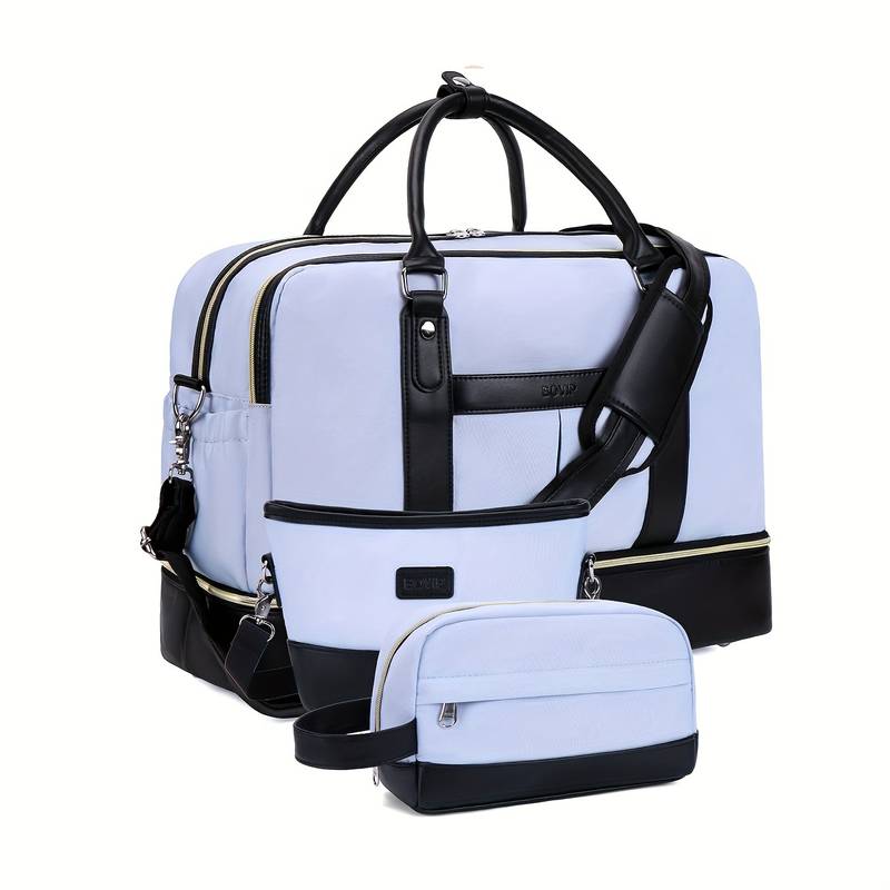 Sac De Voyage 50L Femme - Multipoches, Compartiment Chaussures, étanche - Weekend Et Sport