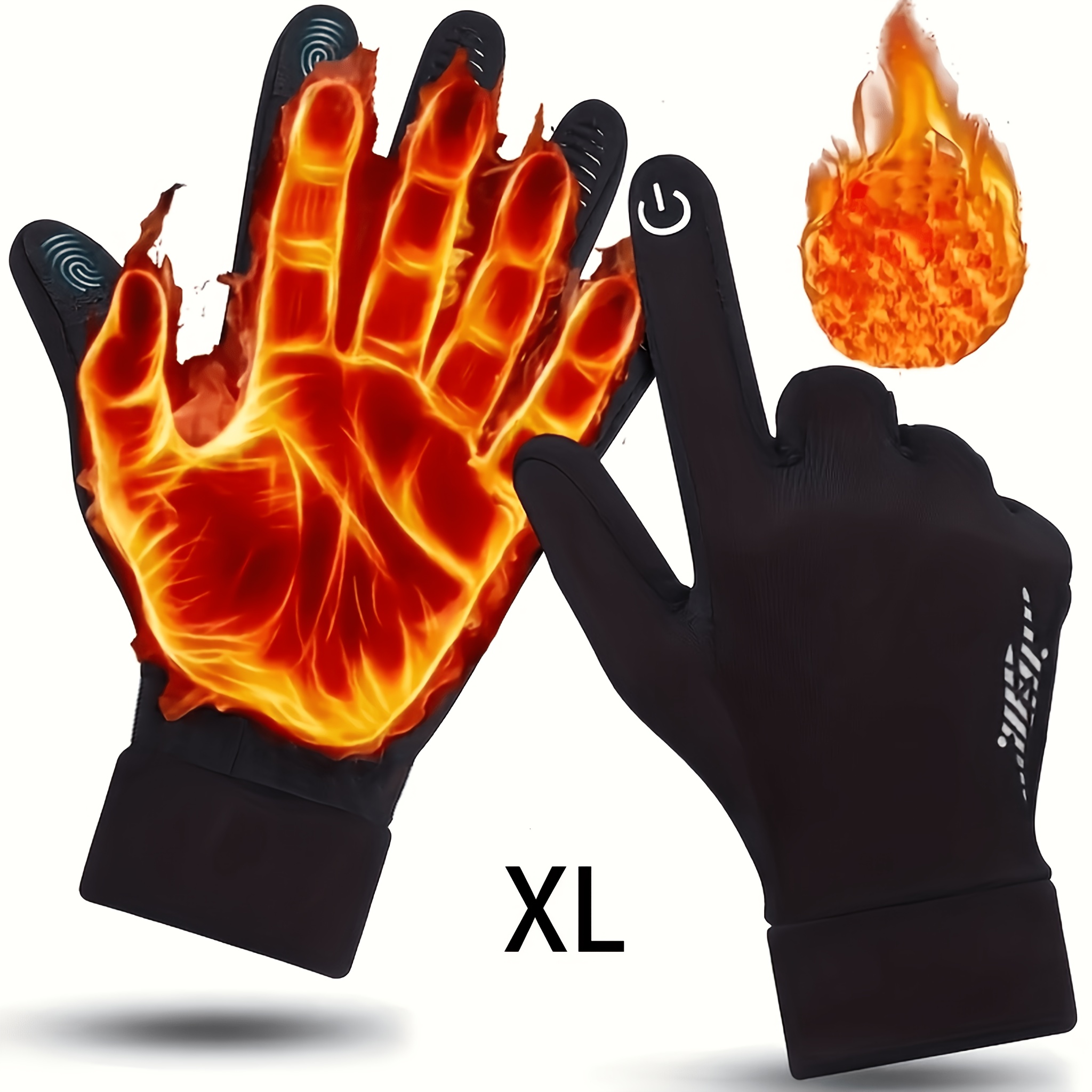 Image of Winter Thermal Gloves - Touchscreen, Warm, Lined For Men And Women - Ideal For Cold Weather Activities, Outdoor Sports, And Daily Use