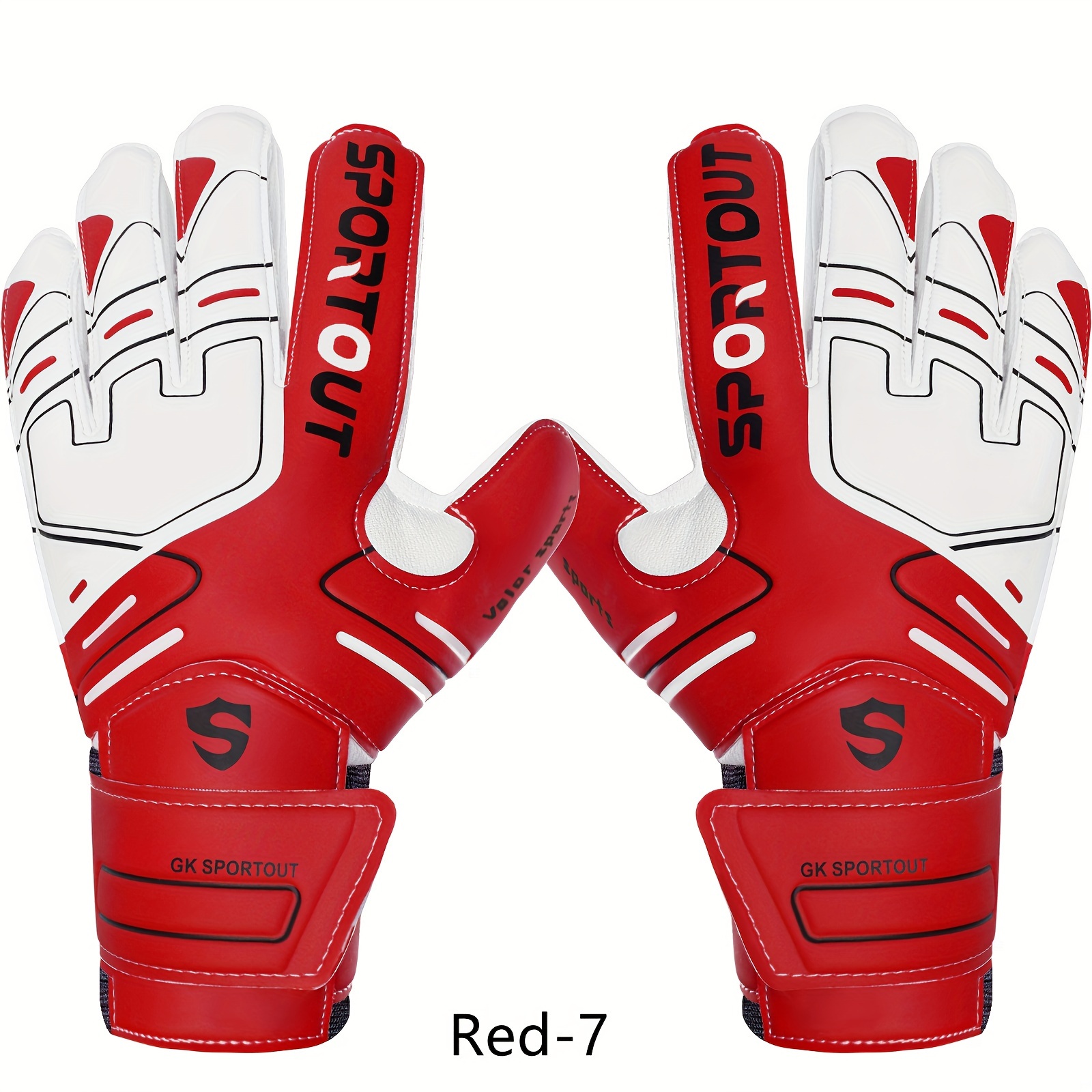 Red deals football gloves