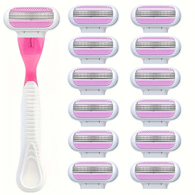 Image of Bikini-specific Women's Razor Triple-layer Stainless Steel Replaceable Blade Head Hair Shaver For Intimate Areas, Underarms, And Leg Hair,hair Products And Accessories For Barber Travel Essentials