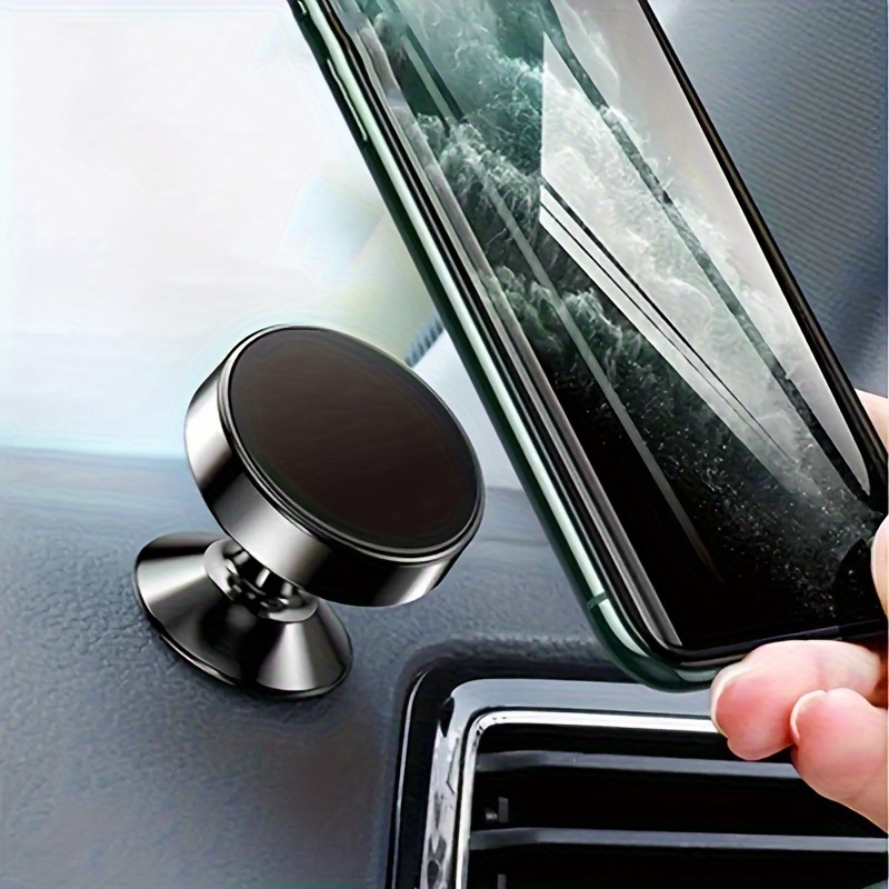 

Ultra-strong Magnetic Car Phone Holder - 360° Rotatable Mini Metal Mount, Fit