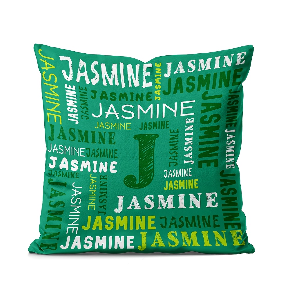 TEMU 1pc Custom Name Pillowcase, Soft And Warm Short Plush, Lightweight And Suitable For Sofa, Bed, Travel, Camping, Living Room, Office Chair -