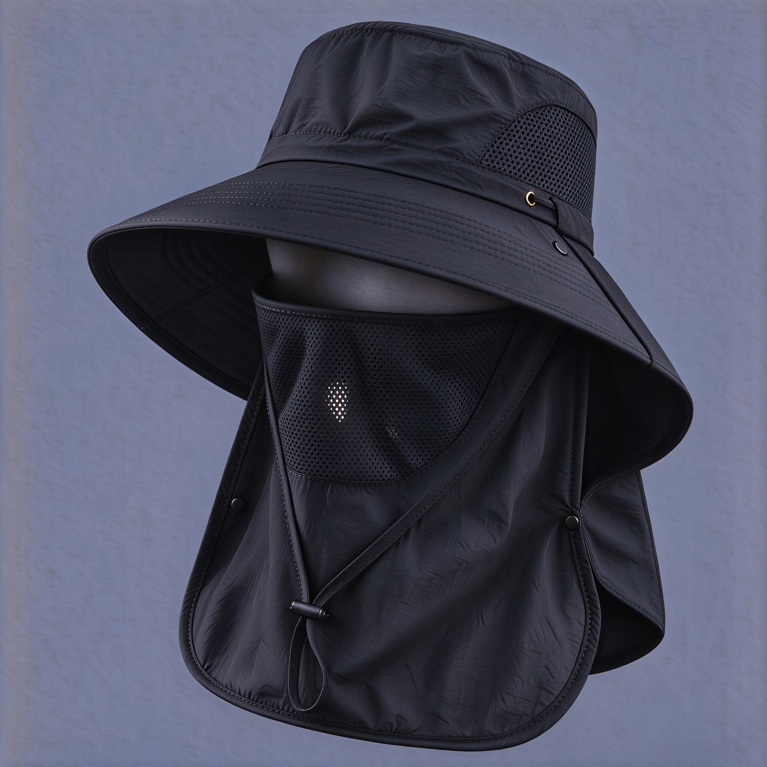 TEMU Unisex Sun Hat With Neck Flap For Hiking And Fishing, Wide Brim Sun Hat For Men And Women