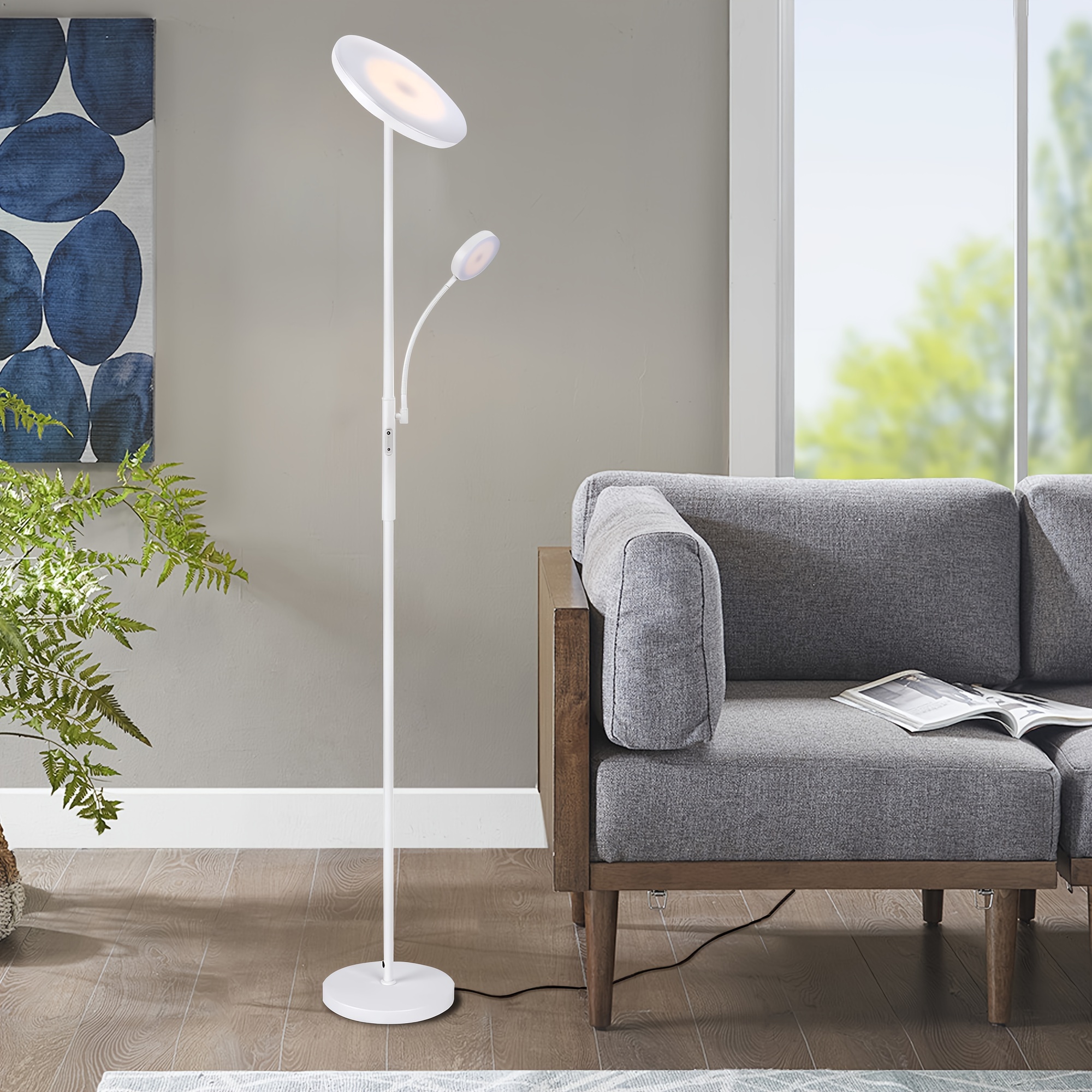 Living Room White Light Lamps For Reading Floor Lamp Led Floor