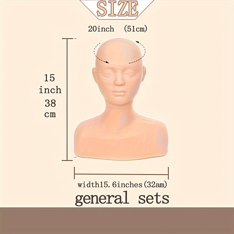   massage simulation mannequin head with shoulders   touch   practice lifelike human model