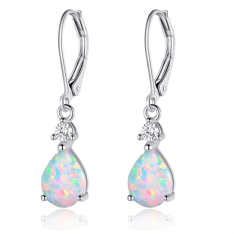 2pc Women's Stylish S925 Zirconia Stud Earrings with Ear Hooks