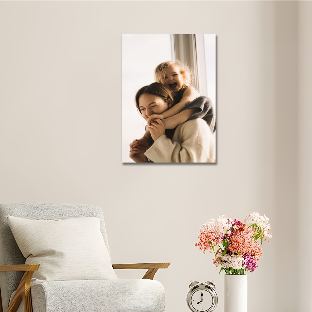 custom framed canvas print personalized family photo   uv printed poster for living room bedroom office decor details 2