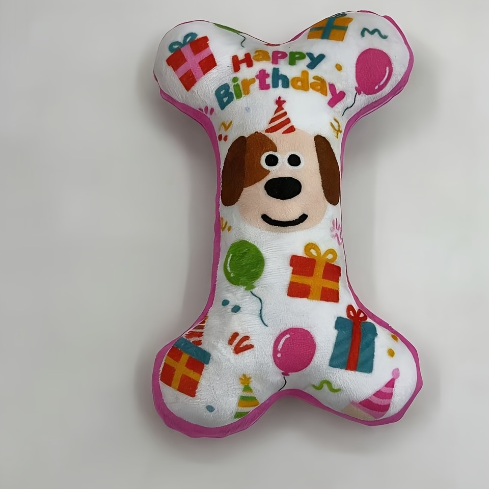 TEMU Jouet Os à Couine pour Chien, -Ennui et Jouet à Mâcher pour Animal de Compagnie, Accessoire d'Entraînement Interactif Durable, Jouet Édition