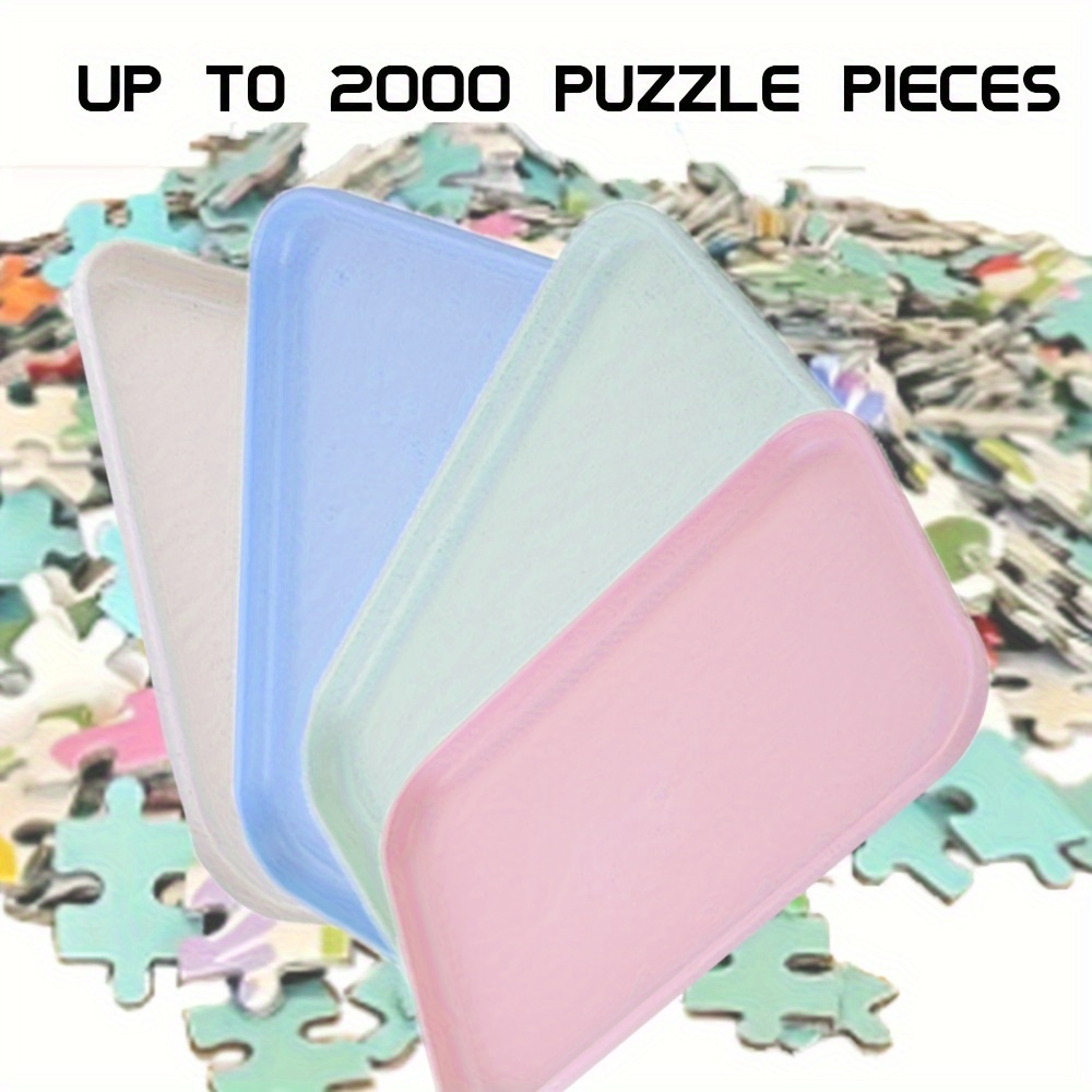 

4pcs/30.5cm*22cm Stackable Puzzle Sorting Tray, Puzzle Sorter, Can Process Up To 1000/1500/2000 Pieces Of Puzzles