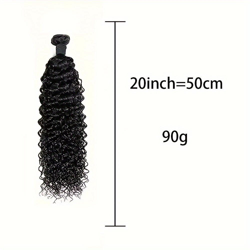 TEMU Of Water Wave Human Hair Bundles For Weaving And Extensions