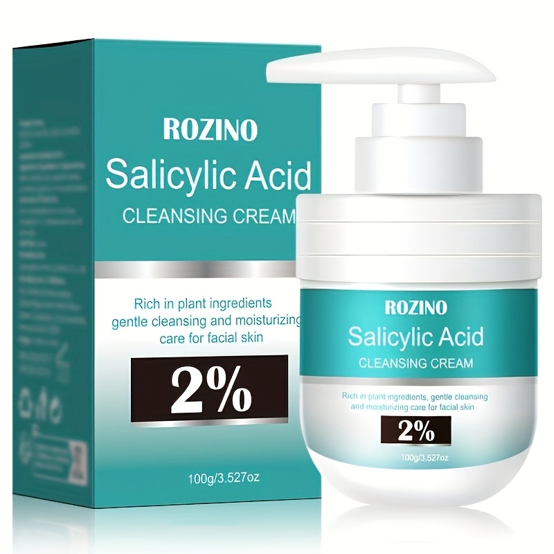 Image of Salicylic Acid Facial Cleanser, Suitable For Men And Women, Contains Amino And Plant Extract Formula, Alcohol-free, Suitable For Types, Cleanses Face , Rescue, Improves, Cleanses