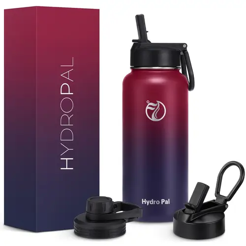 vacuum insulated stainless steel water bottle 40oz 2 lids straw lid and nozzle lid 2 straw water bottles suitable for 12 hour hot drinks and 24 hour cold drinks