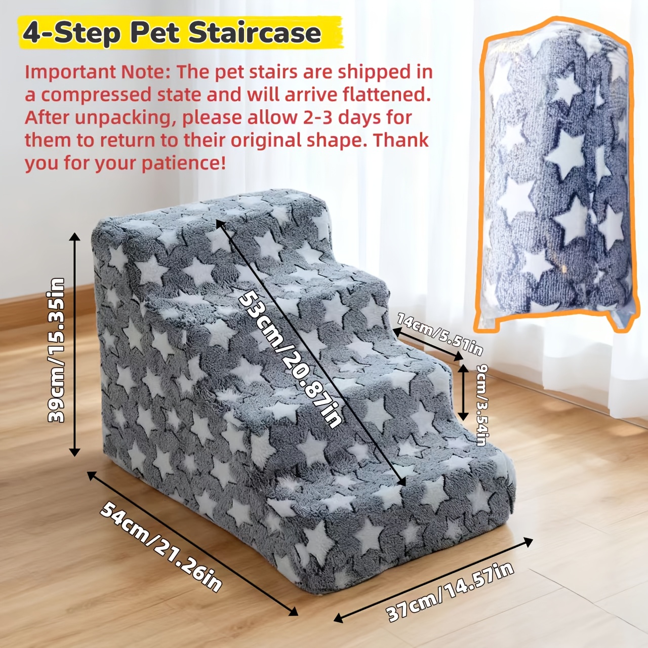 E-shop Hundetreppe, Hundestufen, Haustier-Hundetreppe, Haustier-Hundetrittleiter, Haustier-Hundehilfstreppe. Geeignet für ältere Welpen, Welpen mit
