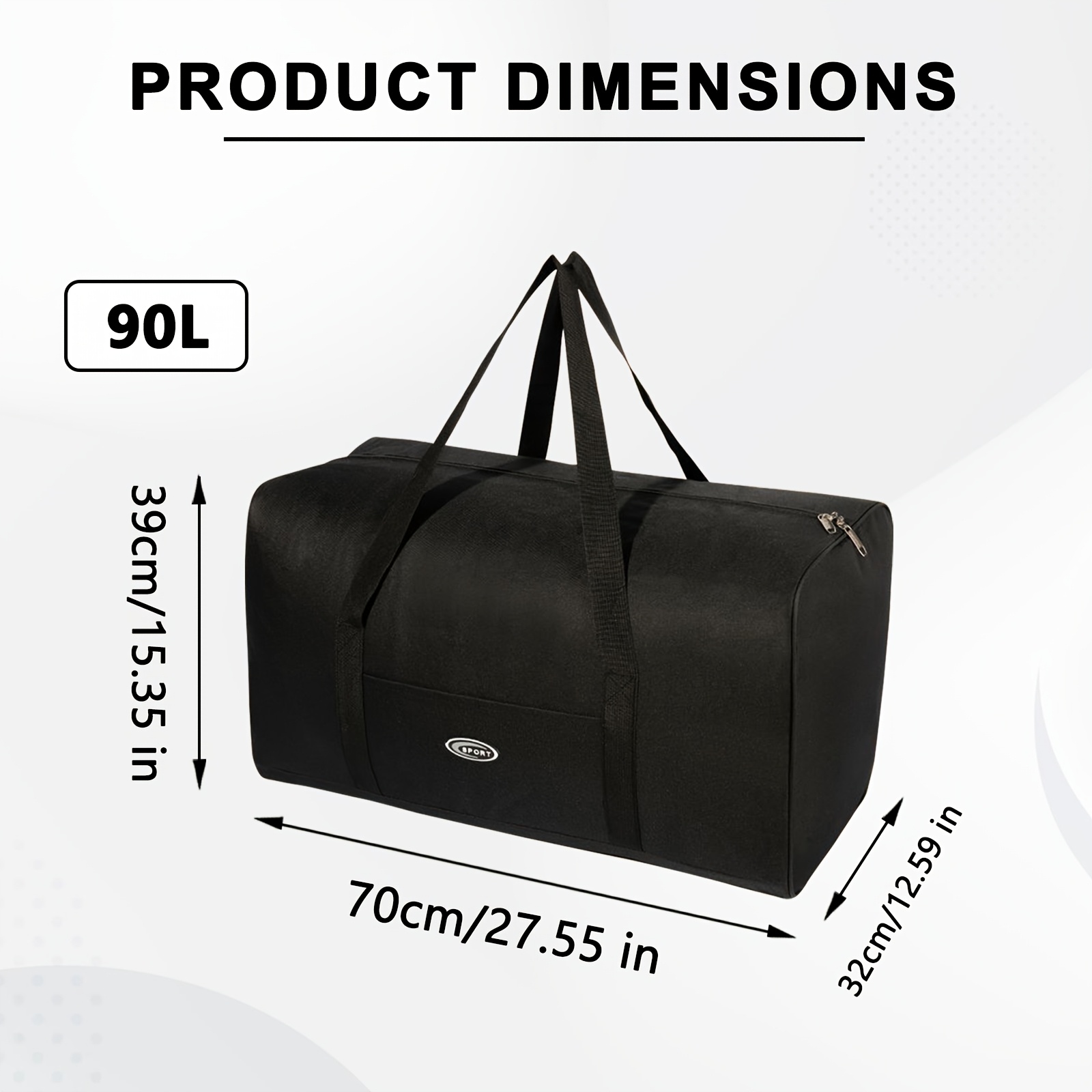 Camping And Travel Storage Bag, Picnic And Travel Storage Bag Gym Bag, Student Clothing Bag, Large Capacity Luggage Bag, Lightweight, Men's And Women's Travel Bag