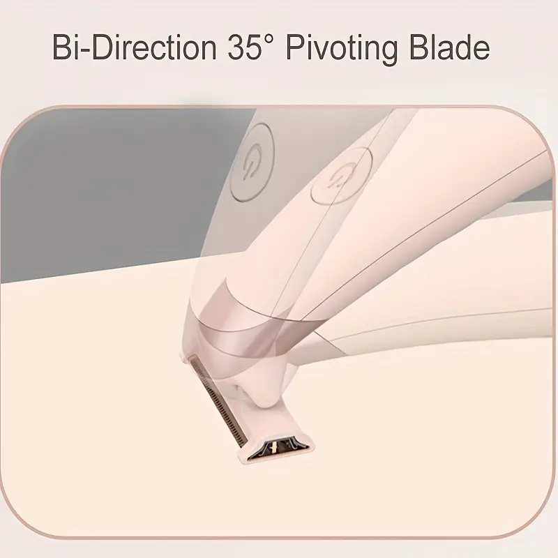 portable cordless rechargeable pink white bikini trimmer with adjustable settings usb charging 300mah lithium battery ideal for legs underarms and body hair removal Product details 2