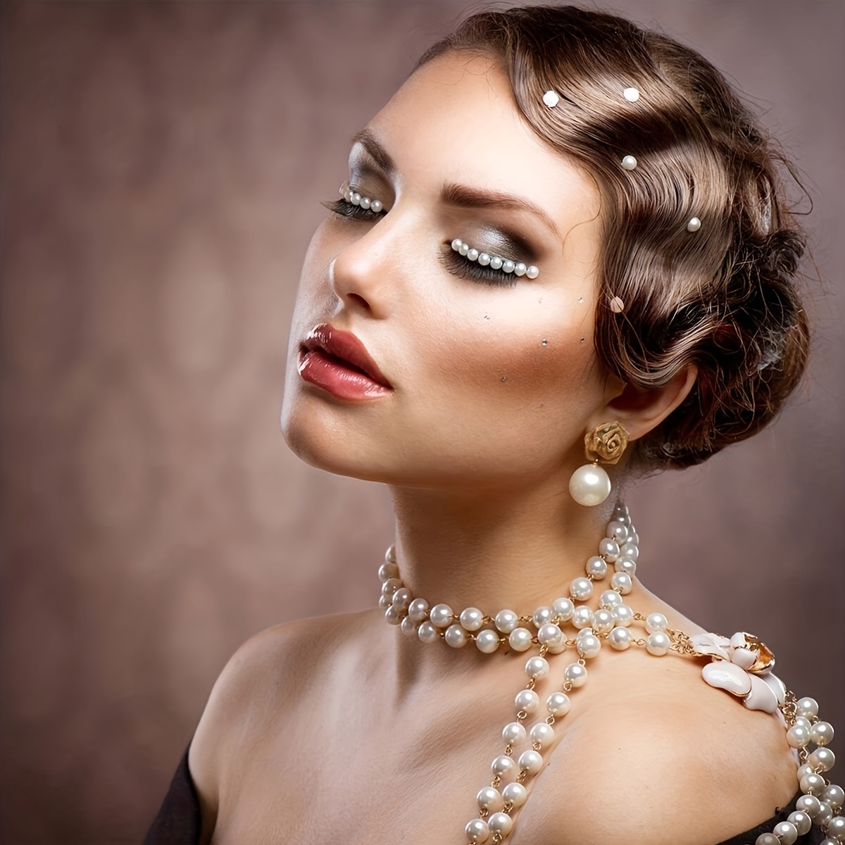 Self-Adhesive Pearl Stickers for Makeup and Crafts