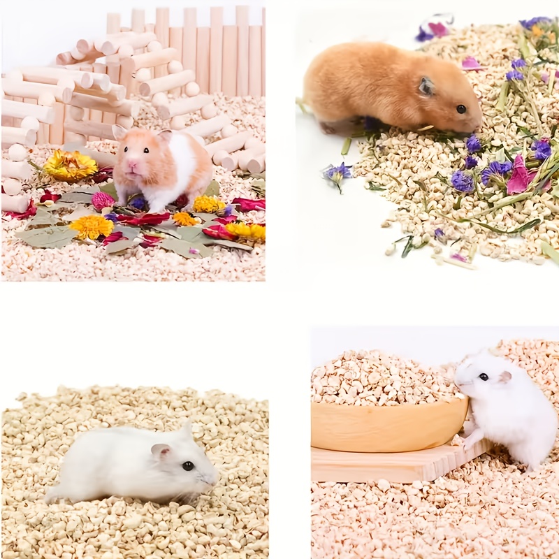 Natural Corn Cob Litter, Suitable for Small Animals And Birds - Super Absorbent And Deodorizing Litter, for Hamsters, Guinea Pigs, Rabbits, Reptiles, And Pet Bird Cages, Hamster Litter/Small Animal Cage Litter - Image 8