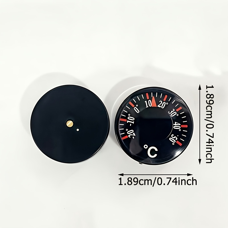 3pcs Auto Mini Thermometer Ornaments, Fits For Dashboard And Rearview Mirrors Decoration, No Battery Required, Car Interior Additions (decoration )