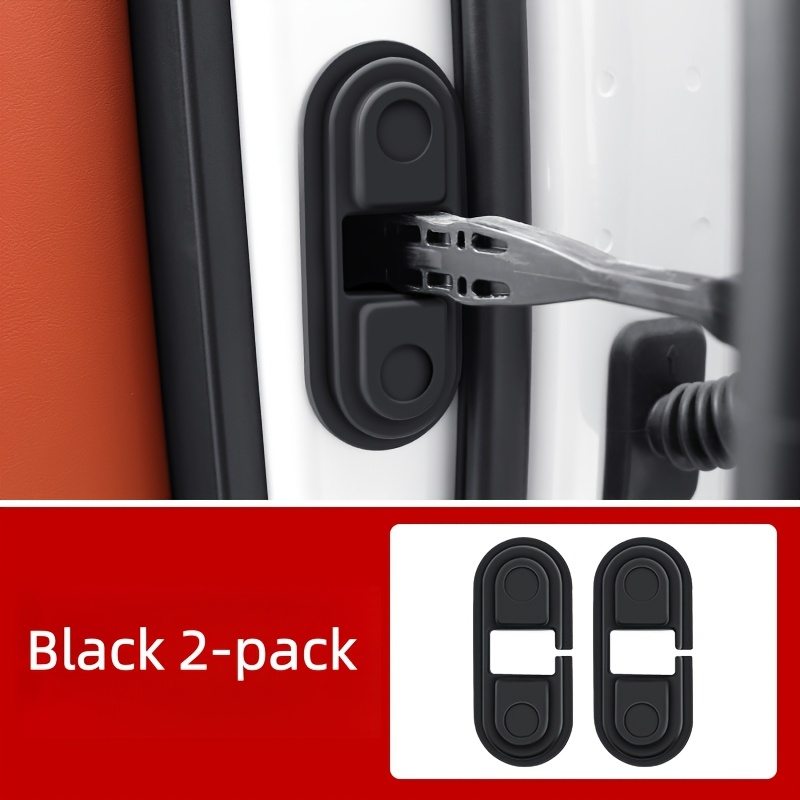 TEMU Juego de 2/4 piezas de fundas protectoras de silicona para pestillo de puerta de coche, amortiguadoras de , almohadillas de silicona
