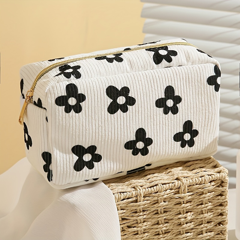 TEMU Print Women's Cosmetic Bag - Spacious , Non-waterproof Polyester