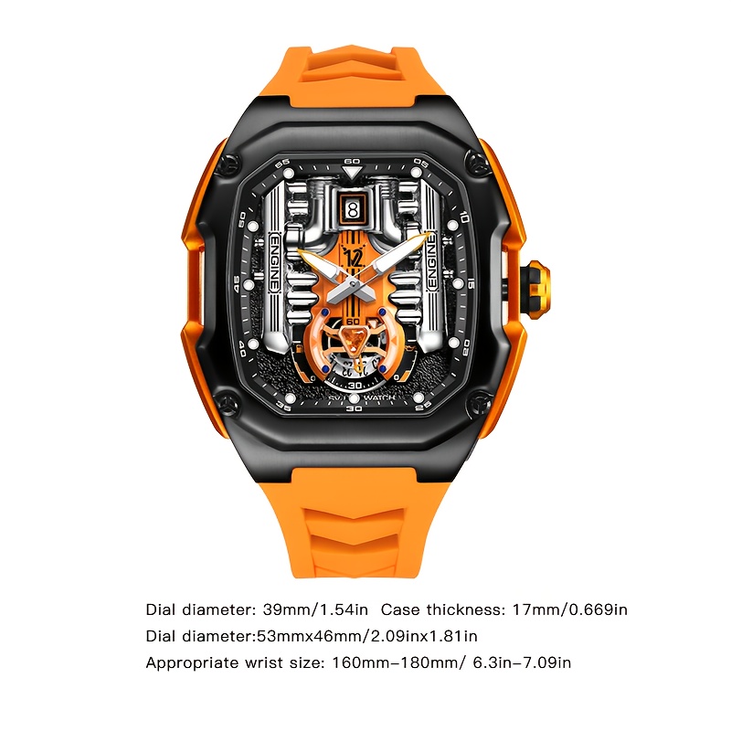 Automatic Quartz Glow-In-The-Dark Track Chronograph Watch