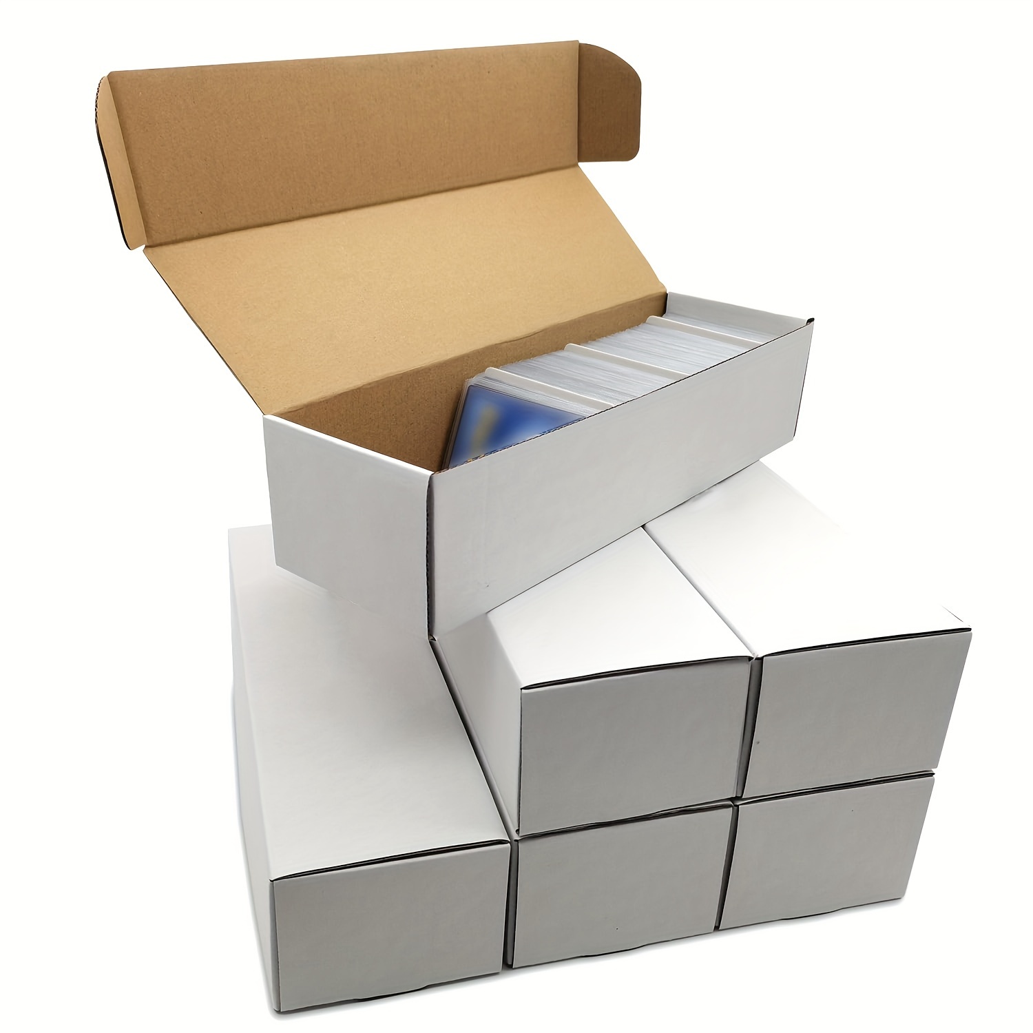 Caja Almacenamiento Cartón 1 Pieza 2 Compartimentos Caja - Temu