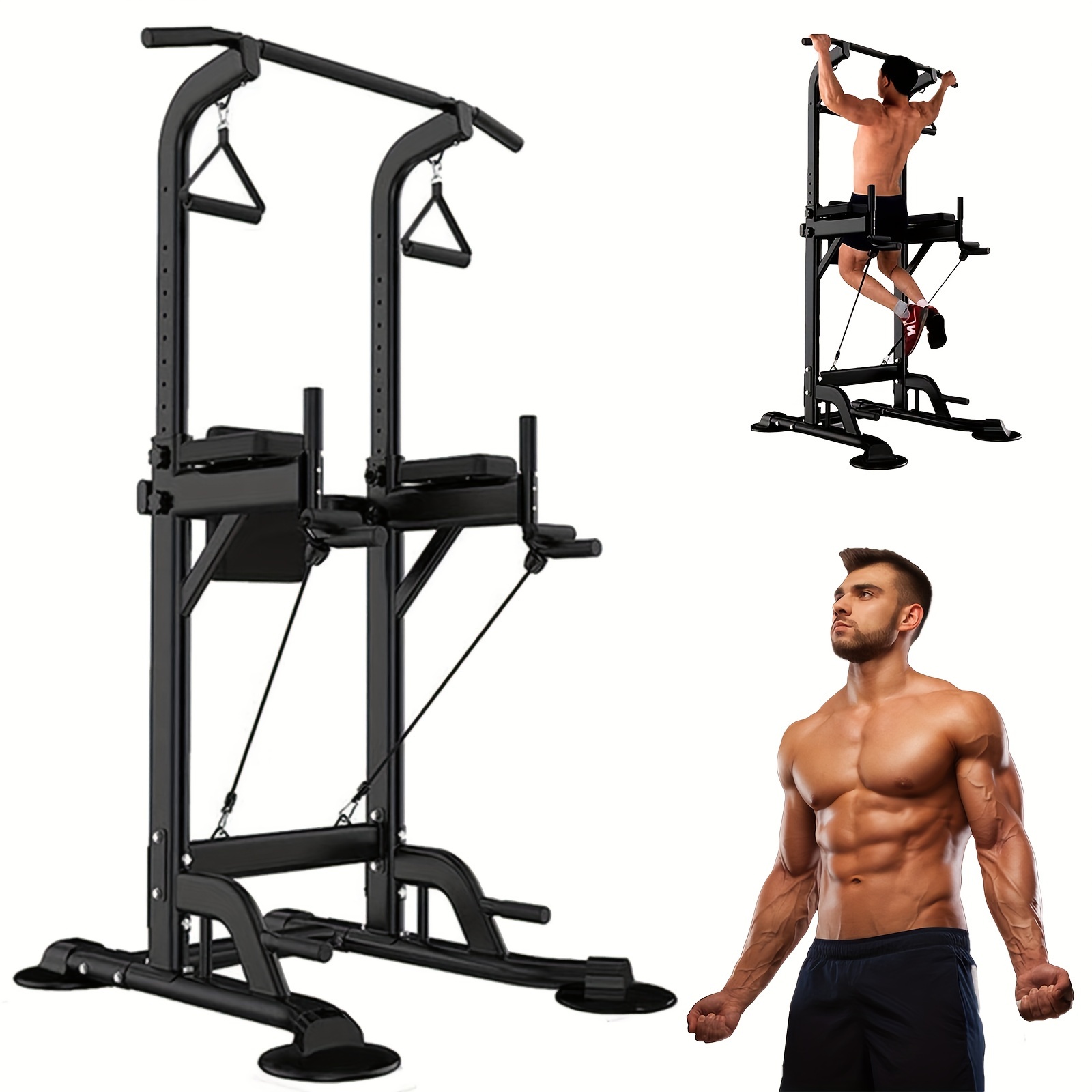 Pull Up Bar Free Standing Pull Up Bar Stand Adjustable Height Dip