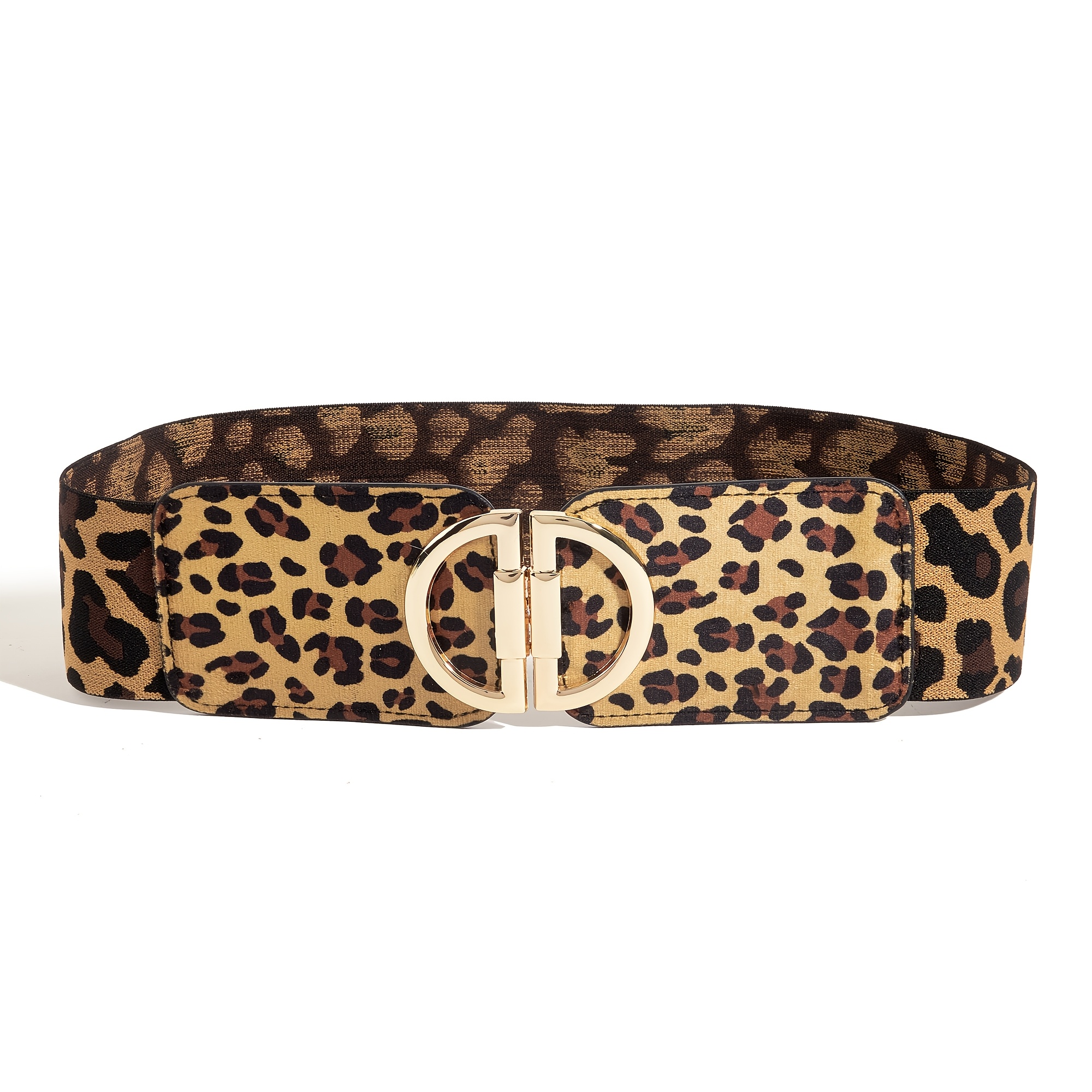 women's leopard print elastic waist belt Temu United Kingdom