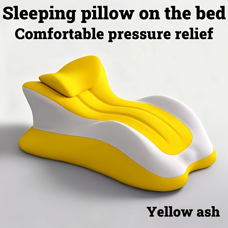 oreiller de corps multifonctionnel | support de tête réglable,   ergonomique, zones de massage scientifiques, violet, fermeté moyenne, housse en polyester Détails du produit 4