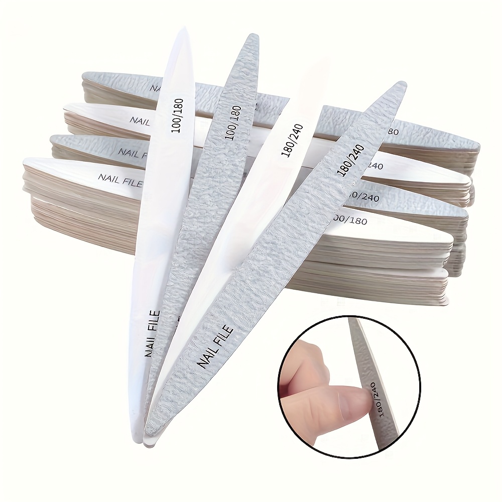 24pcs Oval Nail Files, Professional Nail Art Tools
