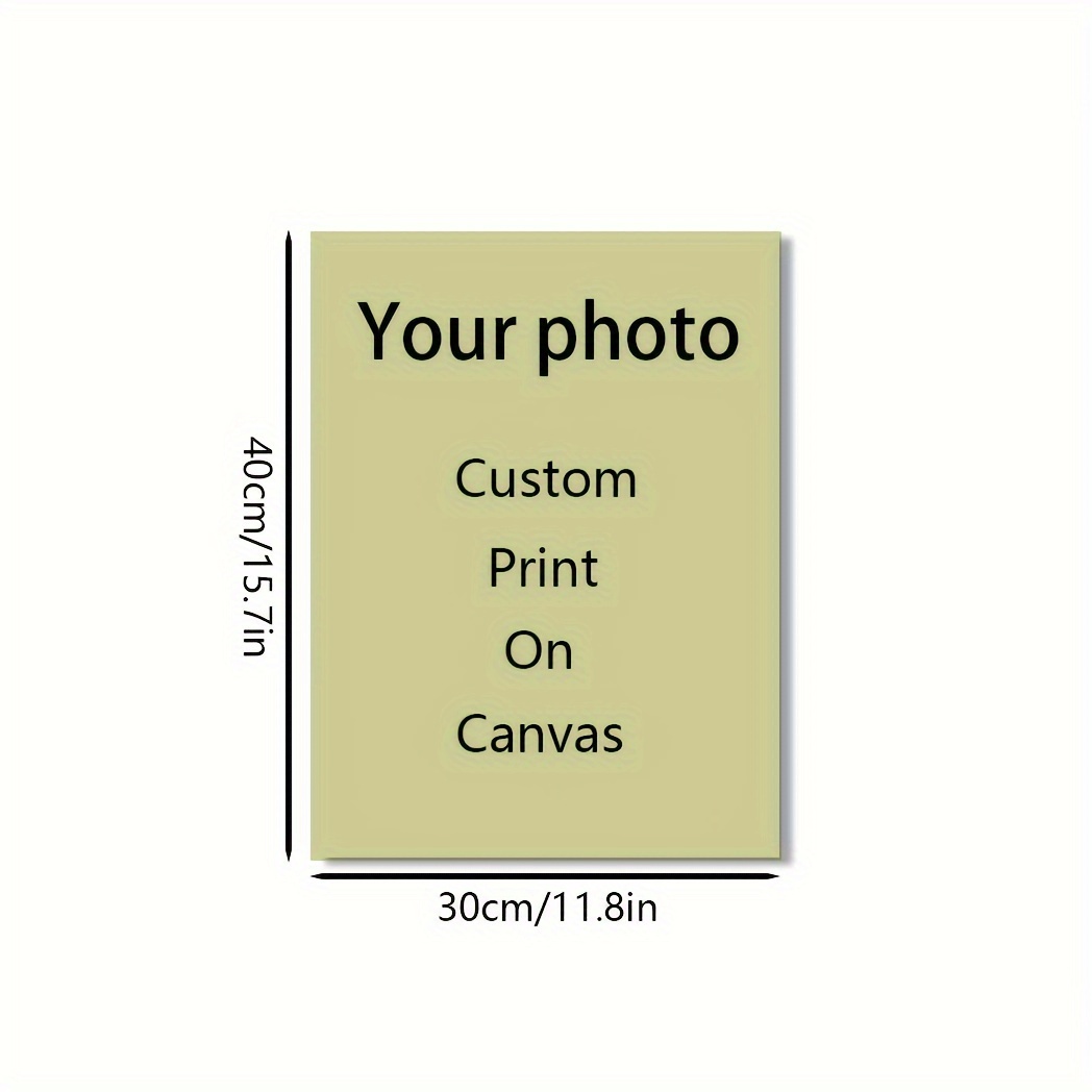 E-shop Personalisiertes Rahmenloses Leinwandposter - Individuelle Familien- & Paar-Fotos, Teilen Sie Ihre Lieblingserinnerungen, Perfektes Geschenk für