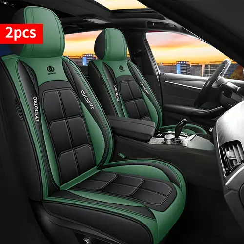 1pc 2pcs luxury pu leather car seat covers protection pad for sedans suvs pickup trucks durable comfortable stylish red fit vehicle accessory pickup truck accessory accessory durable seat cover