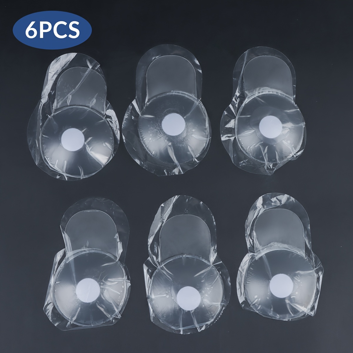 1/3 Pair Of Silicone Transparent Breast Lift Patches With Gathered Upper Support To Prevent Sagging, Invisible Silicone Breast Patch For Fashionable Wedding Dresses, Invisible Patch Suitable For Tones