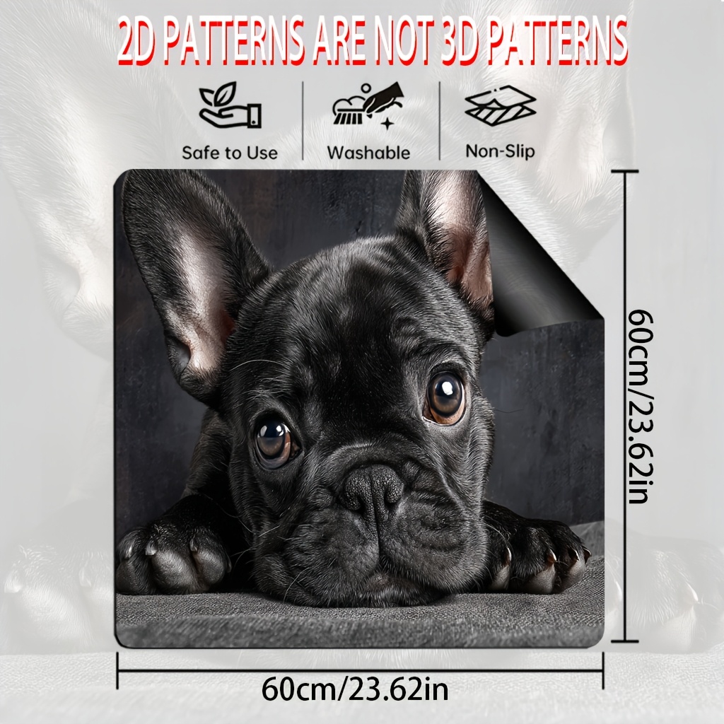 TEMU 1 pièce, Tapis de Protection de Cuisinière à Impression 2D Plate, Motif Français, Accessoire de Bar à Café, Décoratif pour Comptoir,