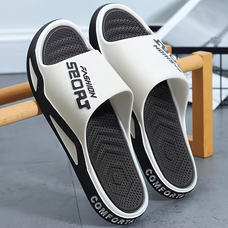 item picture Men'S "SPORT" Graphic Flip-Flops - Casual, Non-Slip Sandals Featuring a Round Toe, Made from Comfortable EVA Material, Suitable for Indoor And Outdoor Activities, Including The Beach, Hiking, And Everyday Use