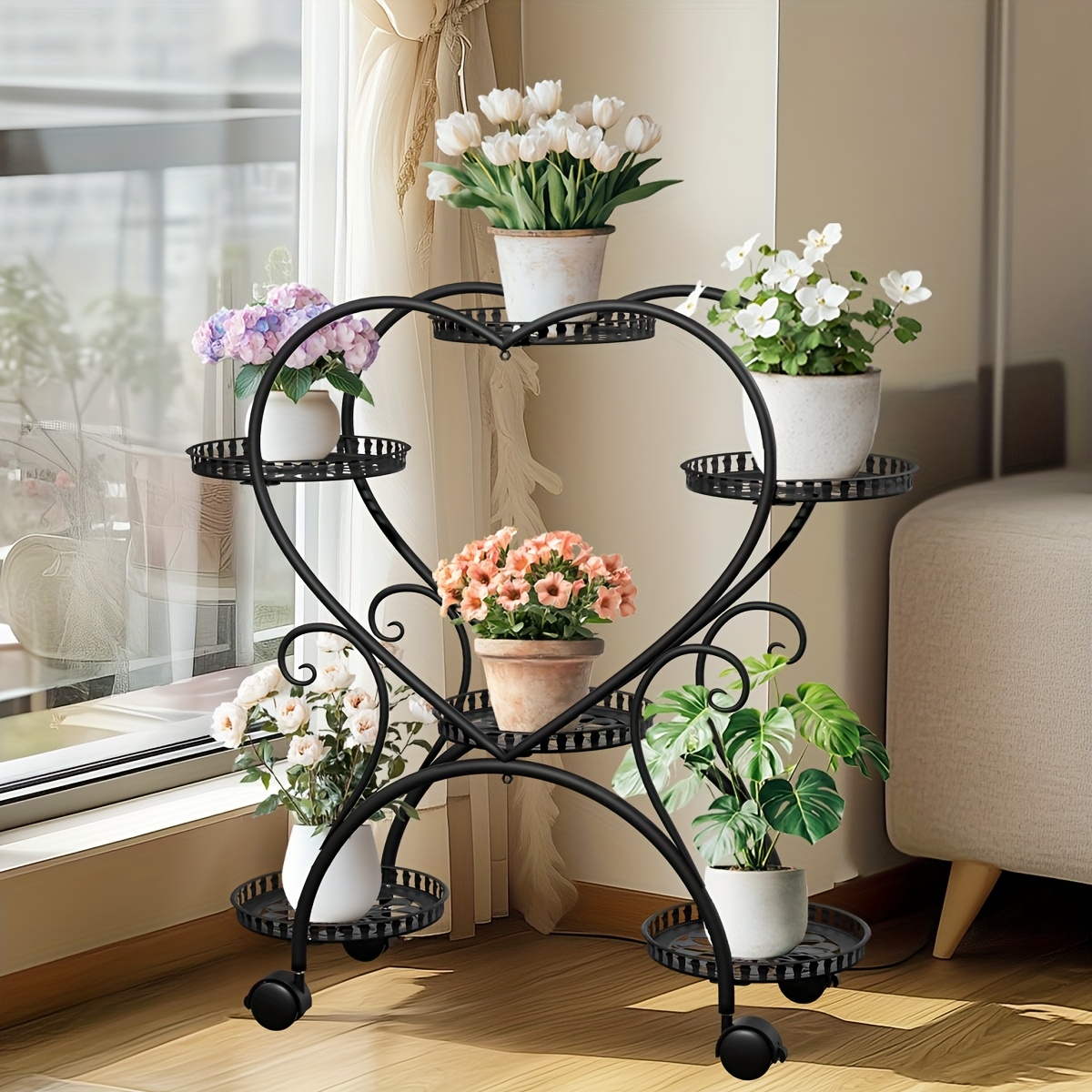 blumenständer für mehrere pflanzen XXL-Pflanzenständer Pflanzenregal Blumenständer Blumentreppe – Hermex.ch main image 0