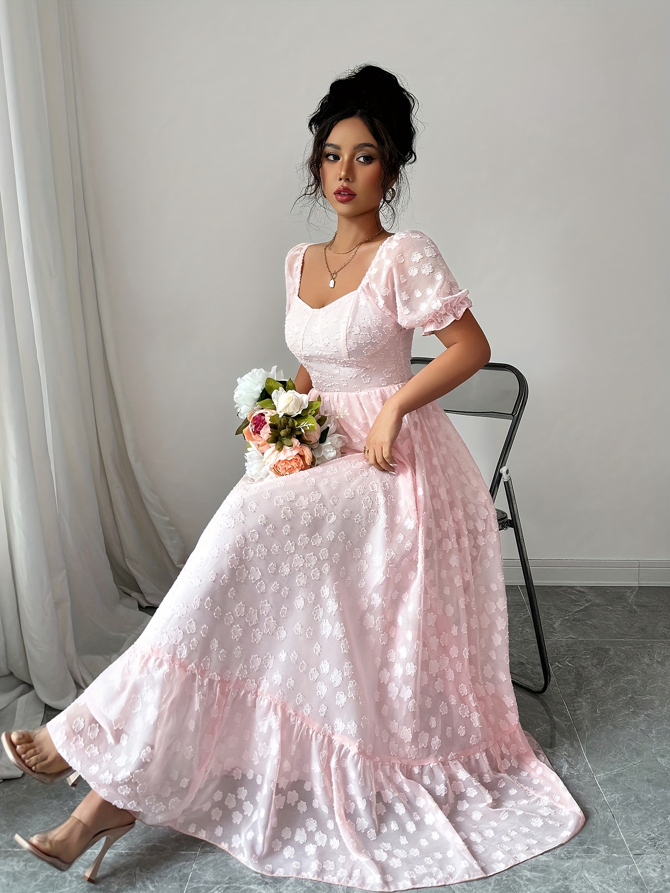 sachin and babi light blue dress Vintage prom dress at Scruffy Dog Vintage Emporium