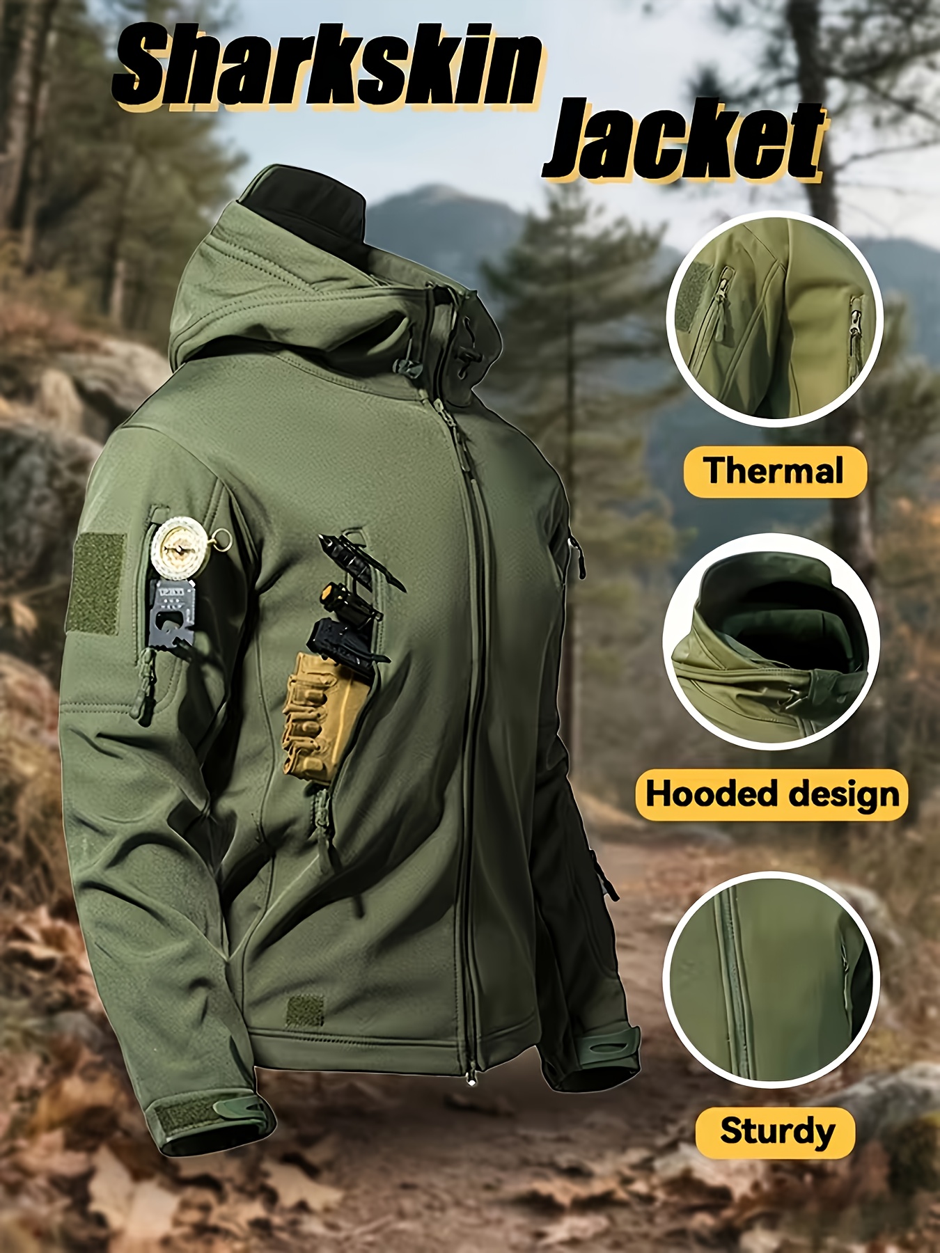 Light Photon Men's Winter Tactical Suit with Cycling Jacket and Pants