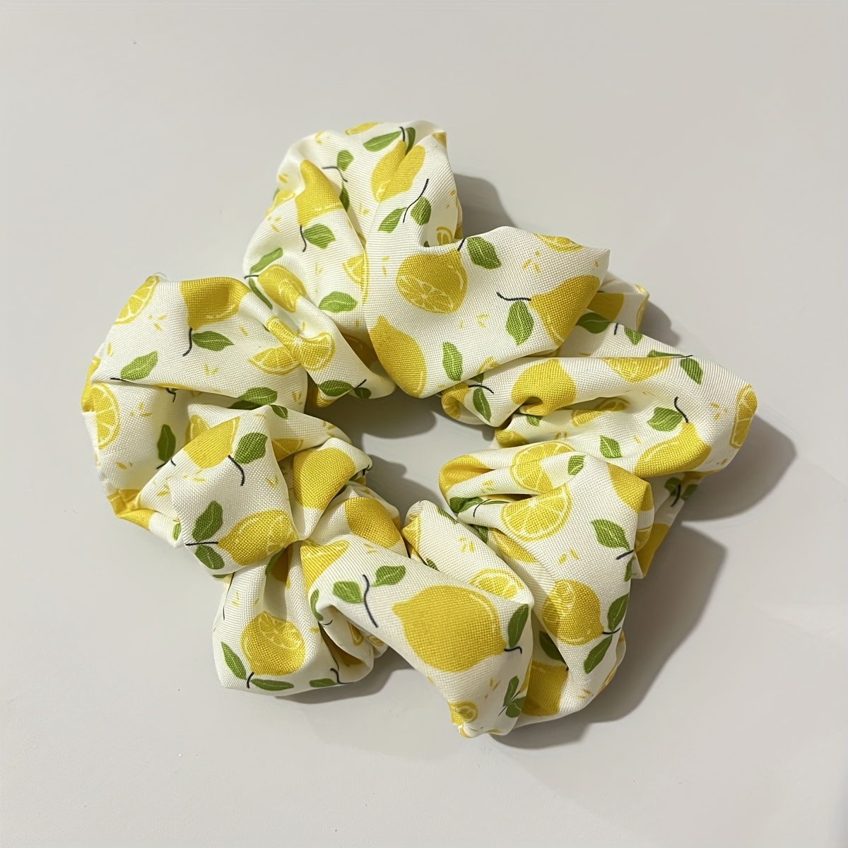Fabric Adult Wide-brim Lemon Knotted Wide-brimmed Hair Tie, 1pc
