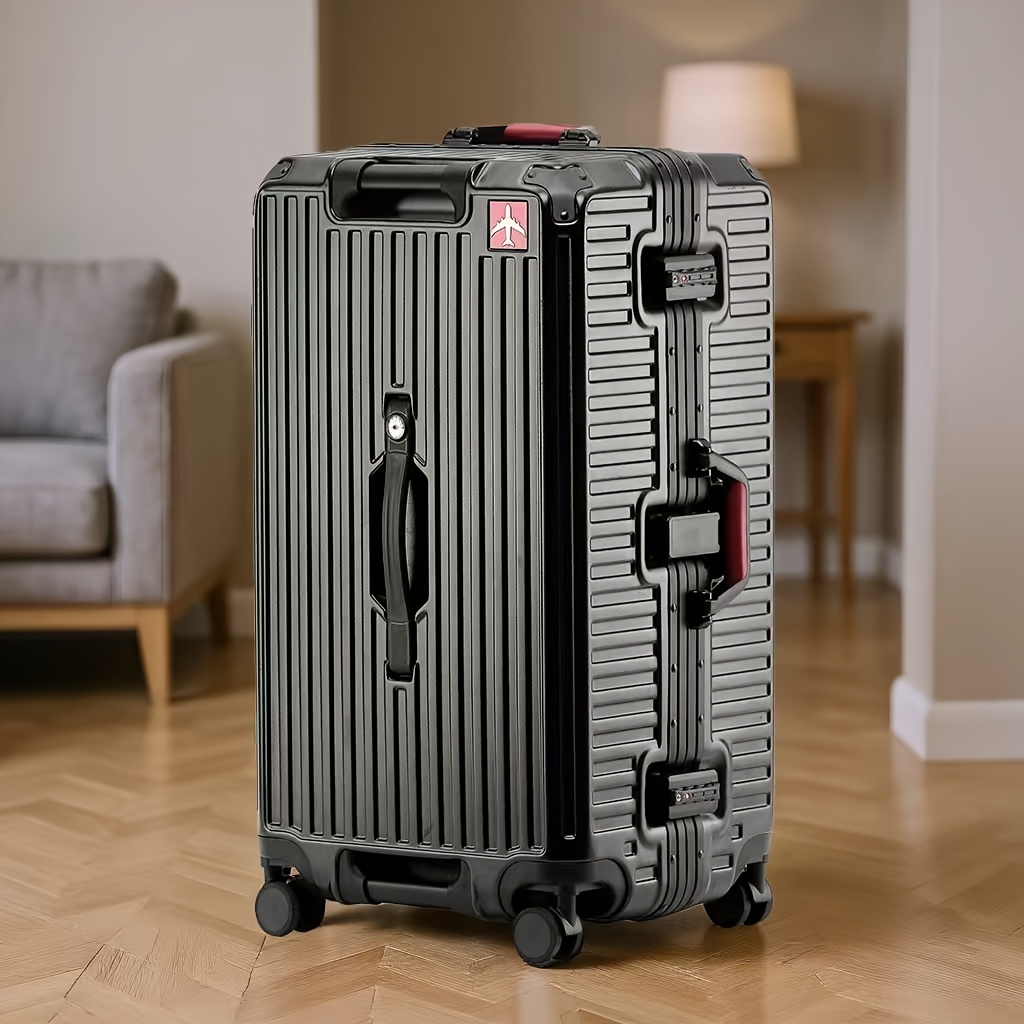 Lightweight High-Capacity Suitcase with Thickened ABS+PC Material